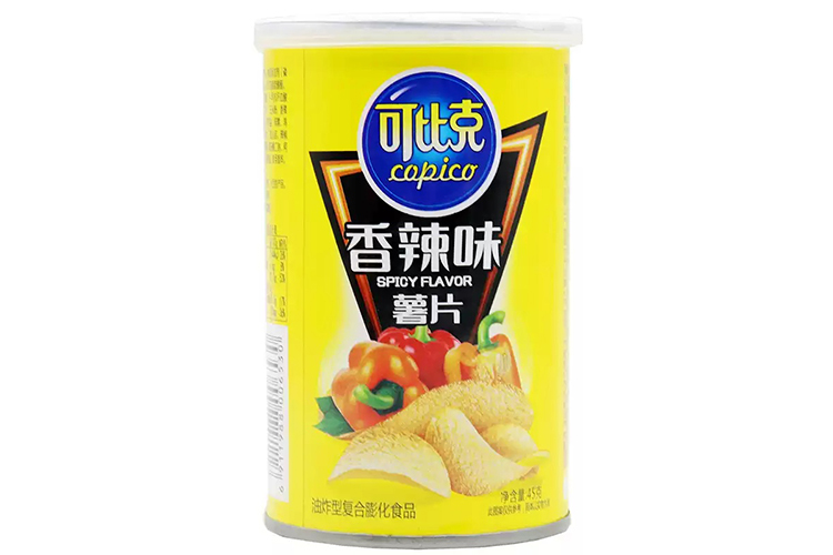 COPICO POTATO CHIPS SPICY FLAVOR CAN 40G